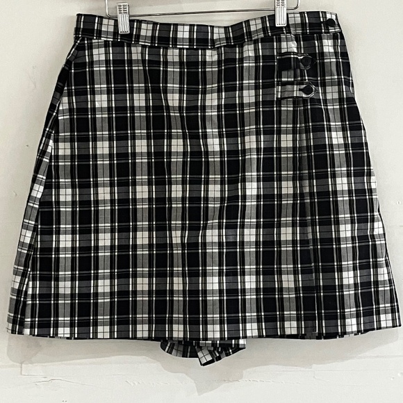 Dennis Pants - Dennis Navy white, red and yellow plaid skirt